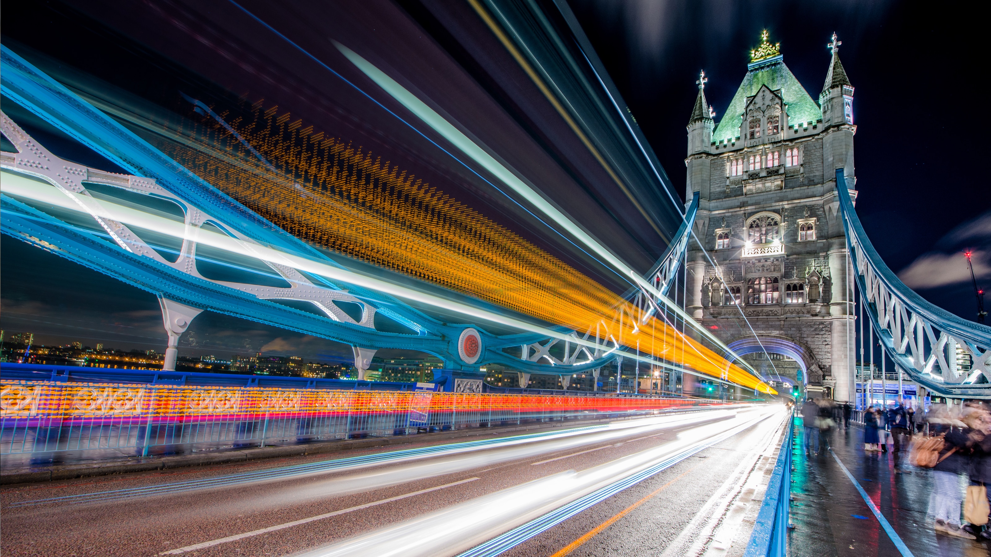 Tower Bridge in London.