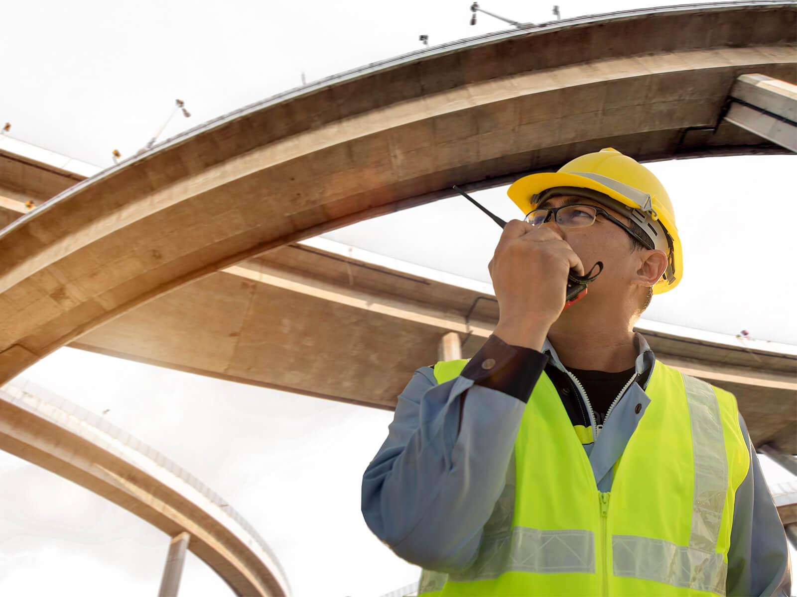 Portrait of a road engineer.