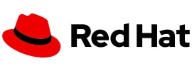 Red Hat logo.