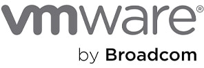 VMware by Broadcom logo.